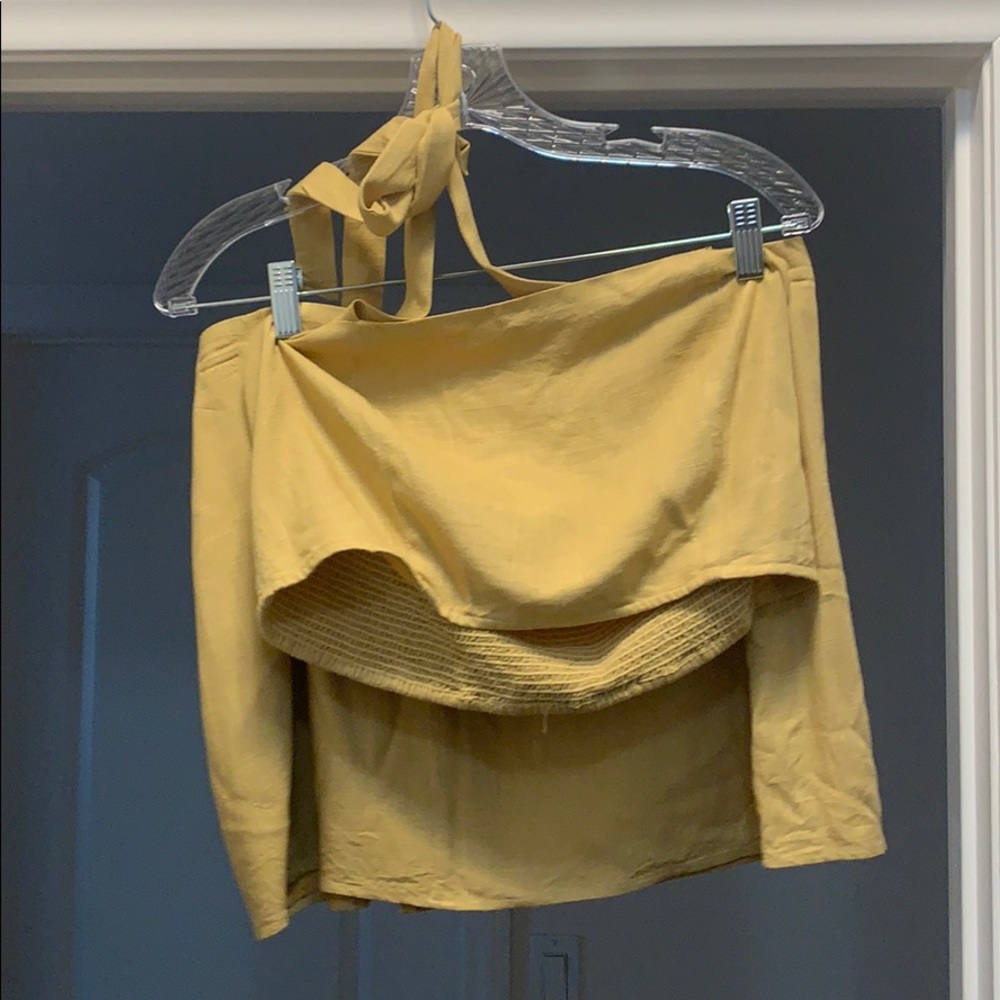 lulu’s two piece halter top and skirt